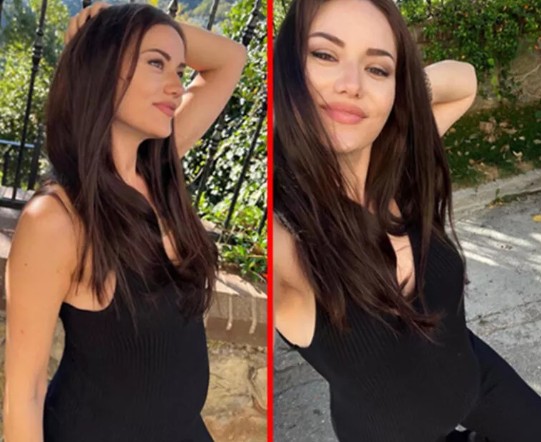 Fahriye Evcen'den yeni kareler...